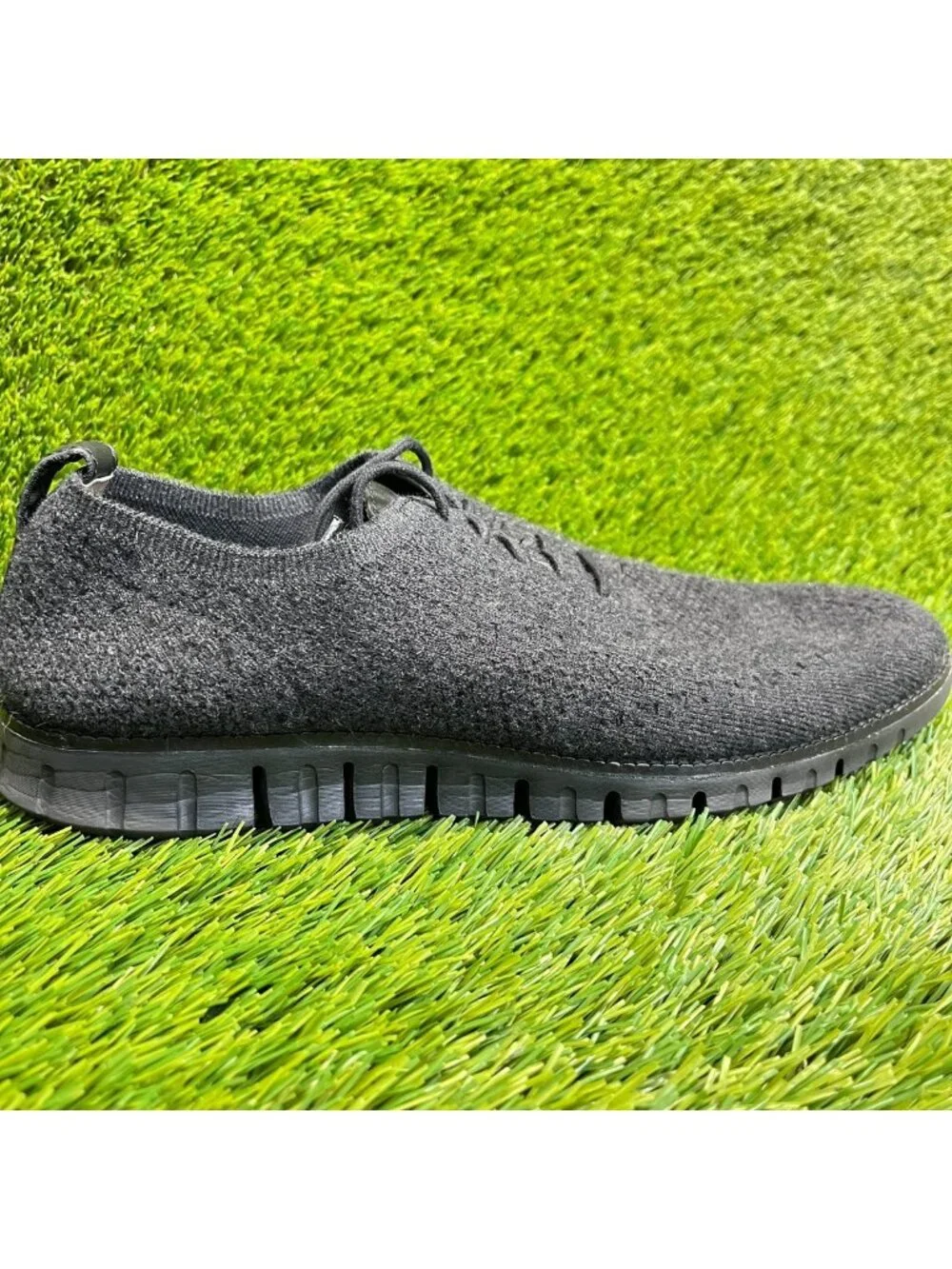 Cole Haan Zerogrand Stitchlite Mens Size 10.5 Black Classic Oxford Lace Up Shoes